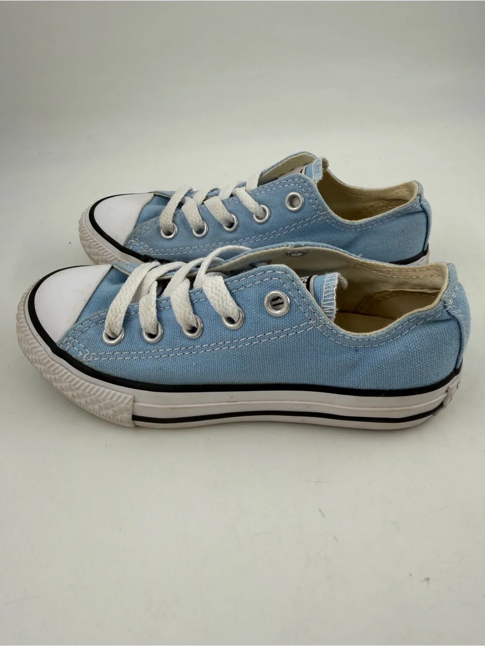 Converse Kid’s Chuck Taylor AS - SZ 11C- Lite Blue Canvas Low Top Sneakers Shoes